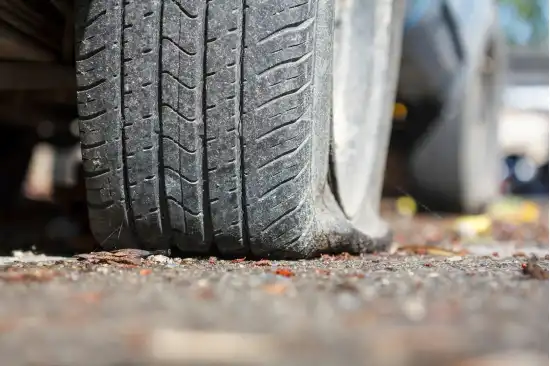pneu crevé